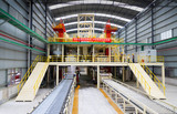 Fully automatic paperless gypsum board production line